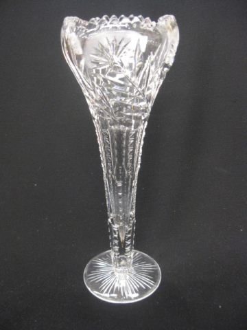 Clark Cut Glass Vase tulip form