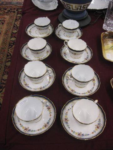 8 Meissen Porcelain Cups Saucers 14fd86