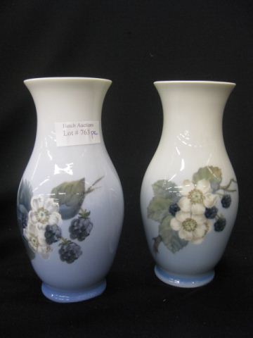Pair of Royal Copenhagen Porcelain Vases