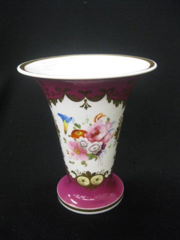 Rockingham Porcelain Vase handpainted