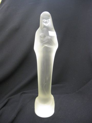 Royal Leerdam Frosted Crystal Madonna