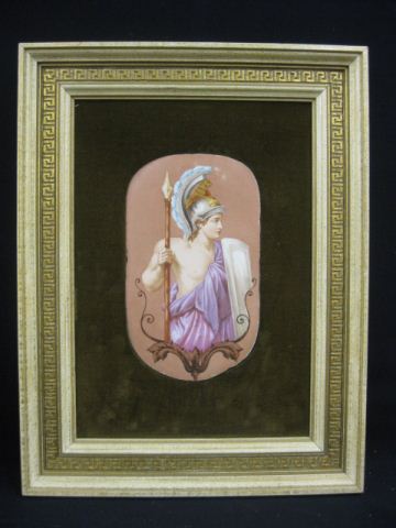 Victorian Painting on Porcelain of a