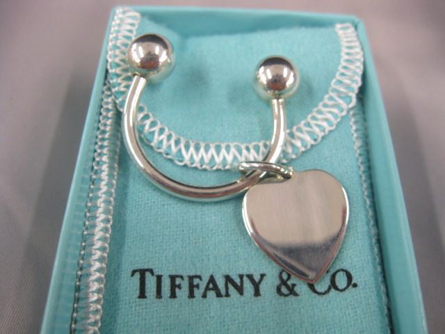 Tiffany Sterling Silver Heart Key