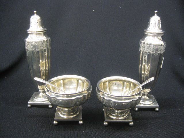 6 pc Whiting Sterling Silver Salt 14fddf