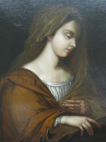 Portrait of St Catherine oil on 14fdec