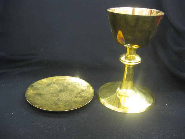 Communion Chalice & Host Tray gold