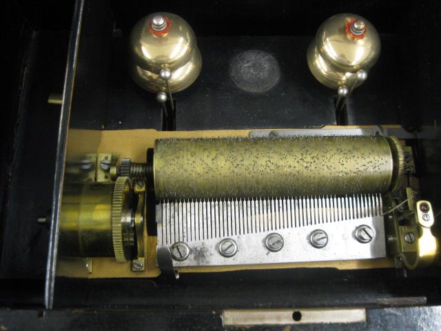Swiss Cylinder Music Box with Bells