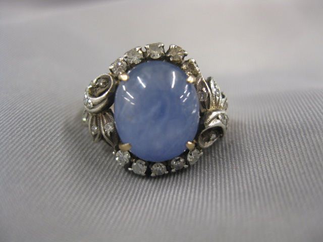 Diamond Blue Star Sapphire Ring 14fdfd