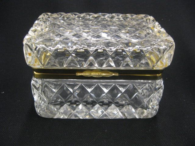 Cut Crystal Dresser Box diamond