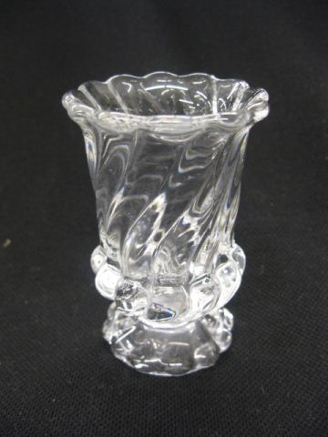 Baccarat Crystal Toothpick Holder swirl