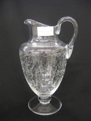 Baccarat Crystal Pitcher finely