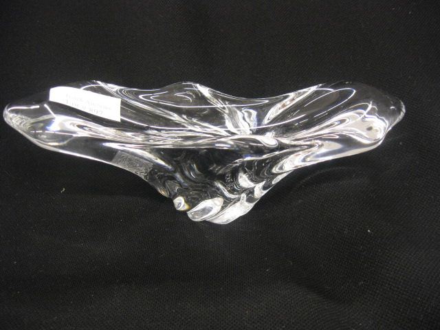 Baccarat Crystal Dish freeform 14fe31