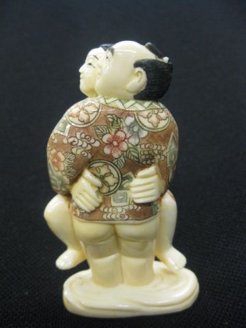 Chinese Carved Hippo Ivory Erotic 14fe52