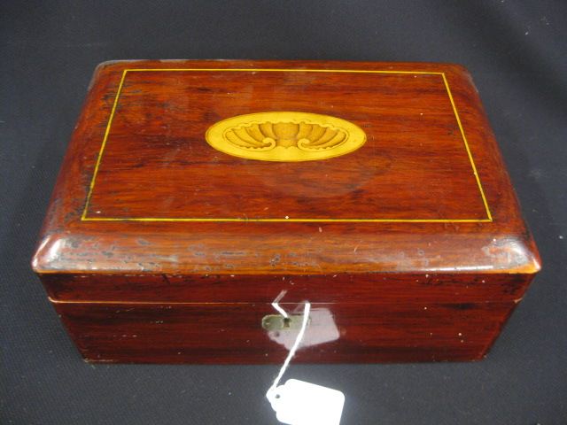 Mahogany Humidor shell inlay lid 14fea0