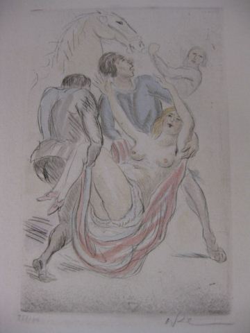 Lot of 5 Early French Naughty Etchings