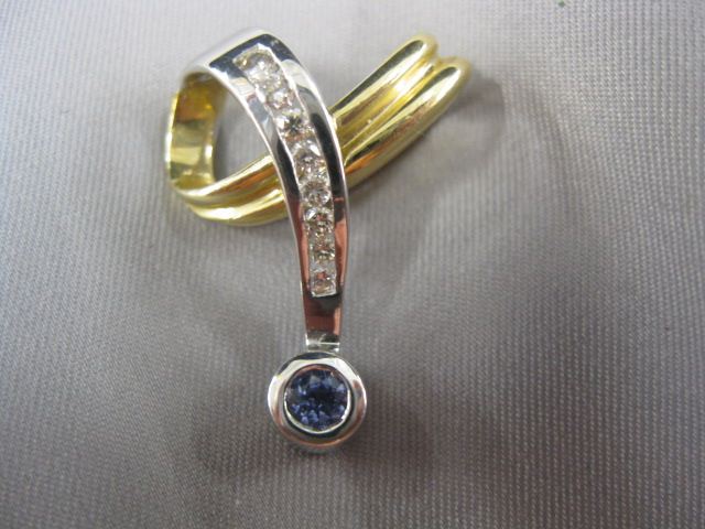 Tanzanite & Diamond Pendant or