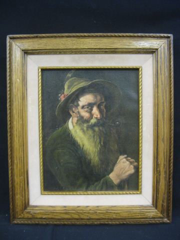 Laren Oil German Man with Hat&