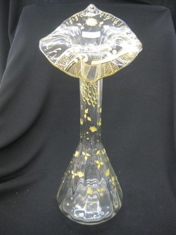 Jack in the Pulpit Glass Vase enameled 14fed1