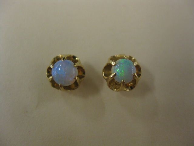 Opal Earrings fiery gems in 14k 14fedc