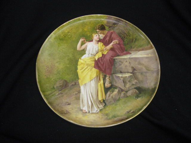 Handpainted Porcelain Cabinet Plate 14ff00