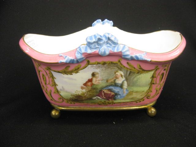 Old Paris Porcelain Planter classical 14ff01