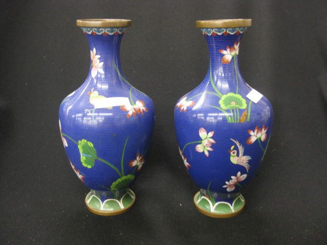 Pair of Chinese Cloisonne Vases 14ff18