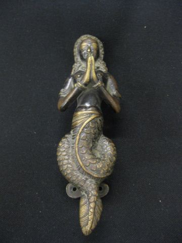 Tibetian Bronze Figural Handlegoddess