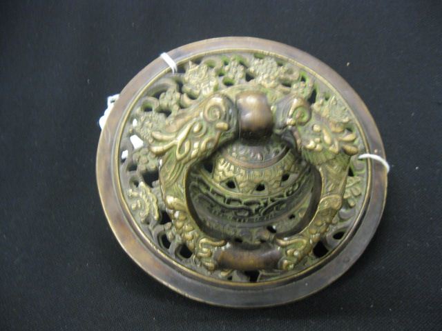 Tibetian Bronze Handle fancy openwork