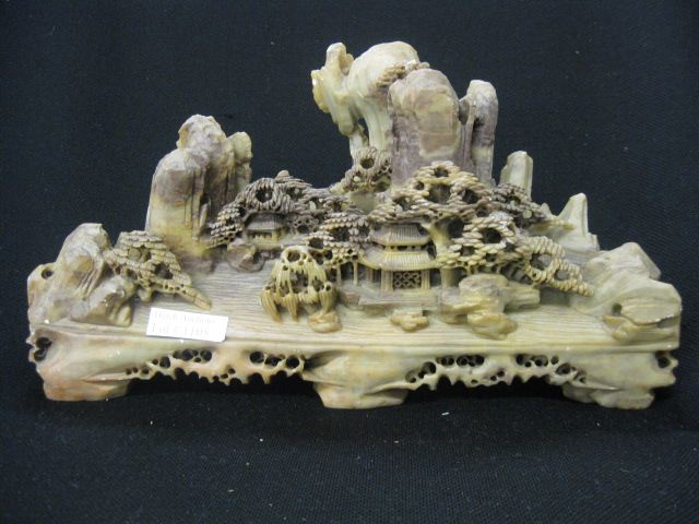 Chinese Carved Soapstone Sculpture 14ff22