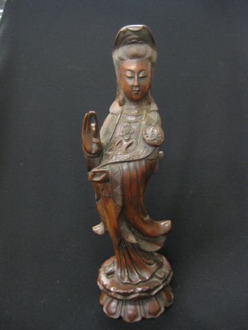 Chinese Carved Wooden Figurine 14ff26