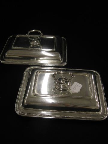 Pair of Silverplate Covered Entree 14ff5c