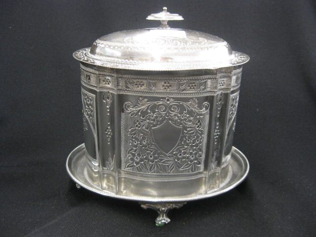 English Victorian Silverplate Biscuit