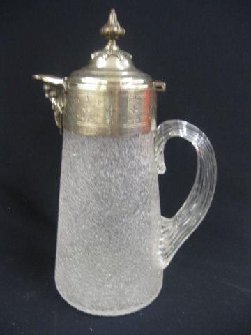 Victorian Covered Pitcher fancy nickel