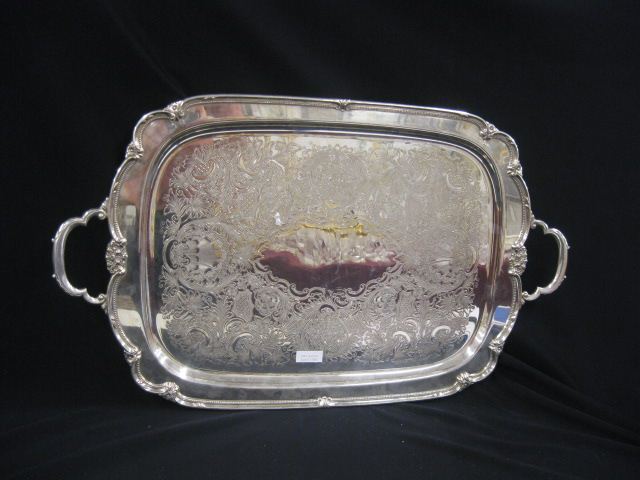 Rogers Remembrance Silverplate Tray