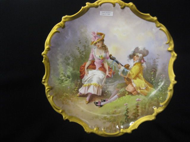 Limoges Handpainted Porcelain Charger 14ff80