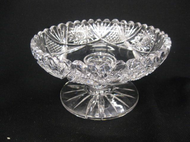 Cut Glass Pedestal Compote band