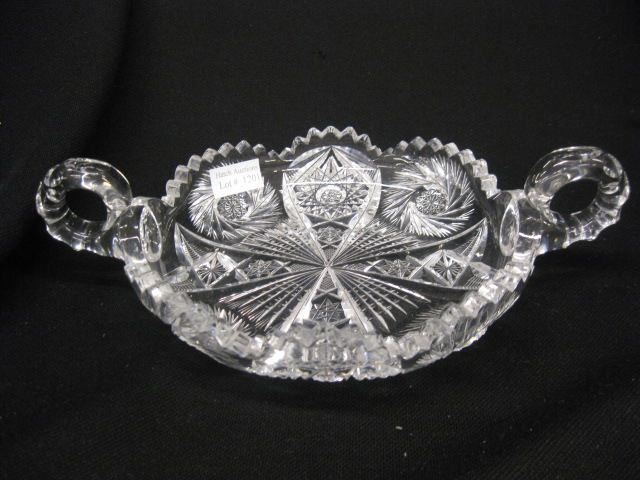 Cut Glass Handled Dish brilliant 14ff8b