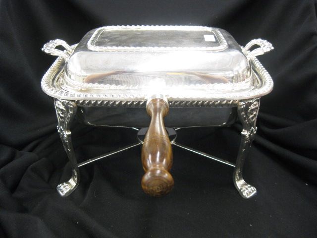 Silverplate Chafing Dish on Stand 14ff9f