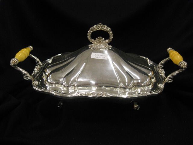 Silverplate Covered Vegetable Server