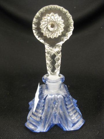 Czechoslovakia Art Glass Perfume Bottle