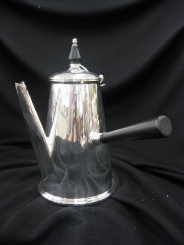 Silverplate Coffeepot ebony handle 14ffab