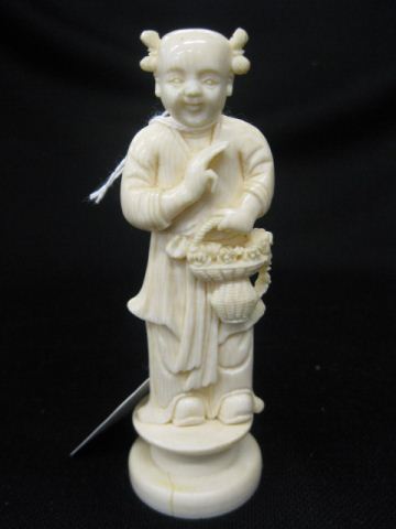 Chinese Carved Ivory Figurine of