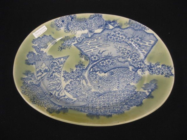 Oriental Porcelain Oval Platter