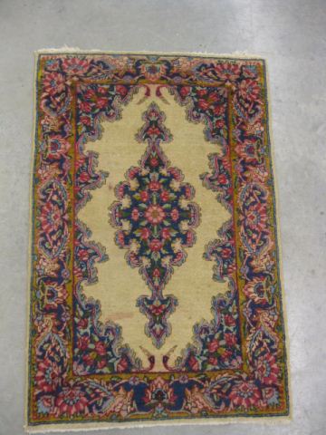 Kerman Persian Handmade Mat semi-antique