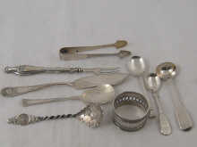 Four hallmarked silver spoons wt.