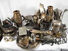 A large quantity of metalware and 150017