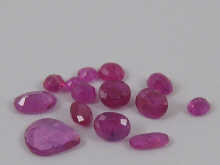 A quantity of loose polished rubies 15002a