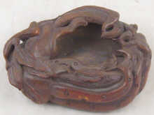 A Chinese bamboo brush washer carved 150085