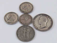 Five historic silver prize medals 1500a0