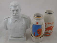 A Soviet Russian ceramic bust of 1500be